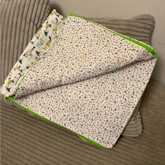 Brand New Homemade Dr. Seuss Green Eggs and Ham Baby Blanket - Picture 3 of 6